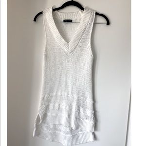 Rag & Bone White Knit Sleeveless Sweater - XS